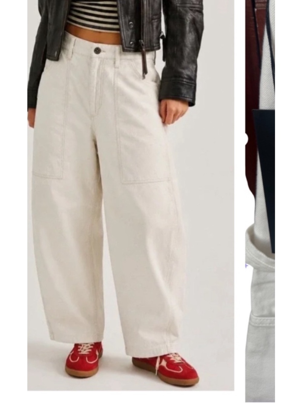 EDWIN DEVIN CARPENTER PANTS OPTIC WHITE SIZE 27